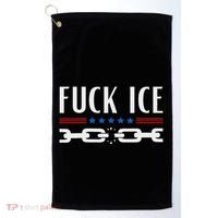 Support Immigrants Fuck Ice Golf Towel thumb 0