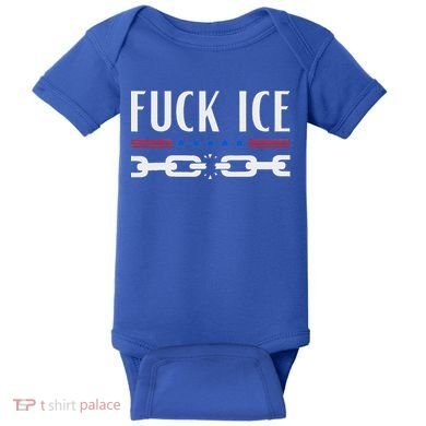 Support Immigrants Fuck Ice Baby Bodysuit