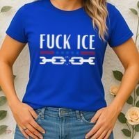 Support Immigrants Fuck Ice Women's T-Shirt thumb 2