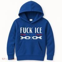 Support Immigrants Fuck Ice Kids Hoodie thumb 0
