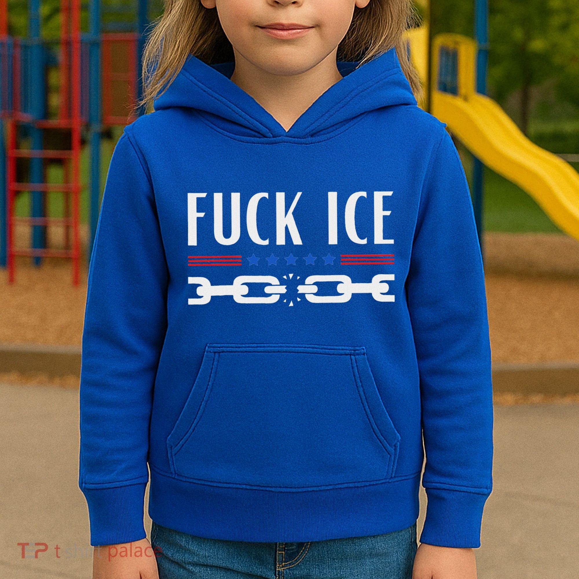 Support Immigrants Fuck Ice Kids Hoodie