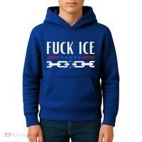 Support Immigrants Fuck Ice Kids Hoodie thumb 4