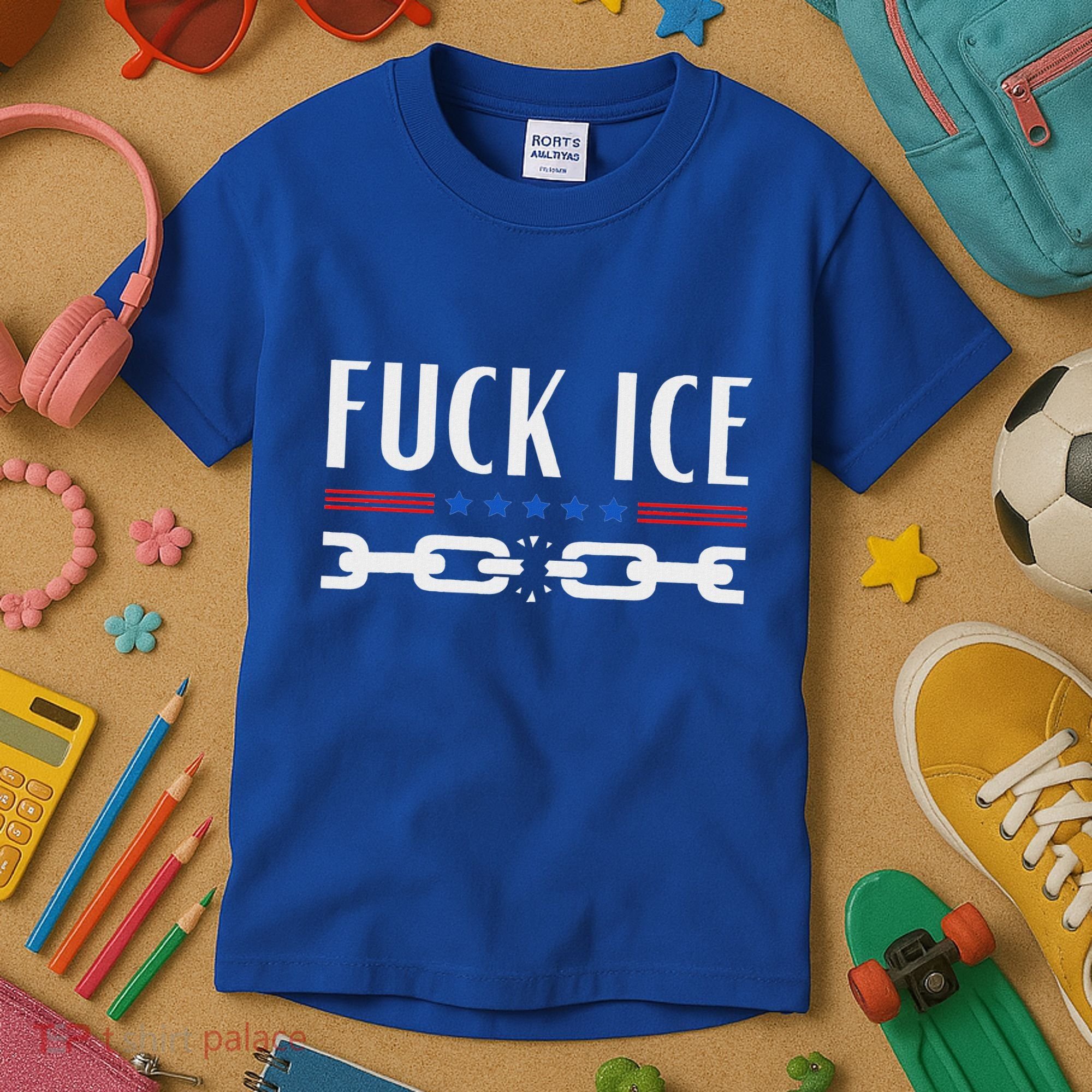 Support Immigrants Fuck Ice Kids T-Shirt
