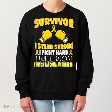 Survivor I Fight Hard Ewings Sarcoma Awareness Cool Gift Women's Sweatshirt