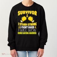 Survivor I Fight Hard Ewings Sarcoma Awareness Cool Gift Women's Sweatshirt thumb 0