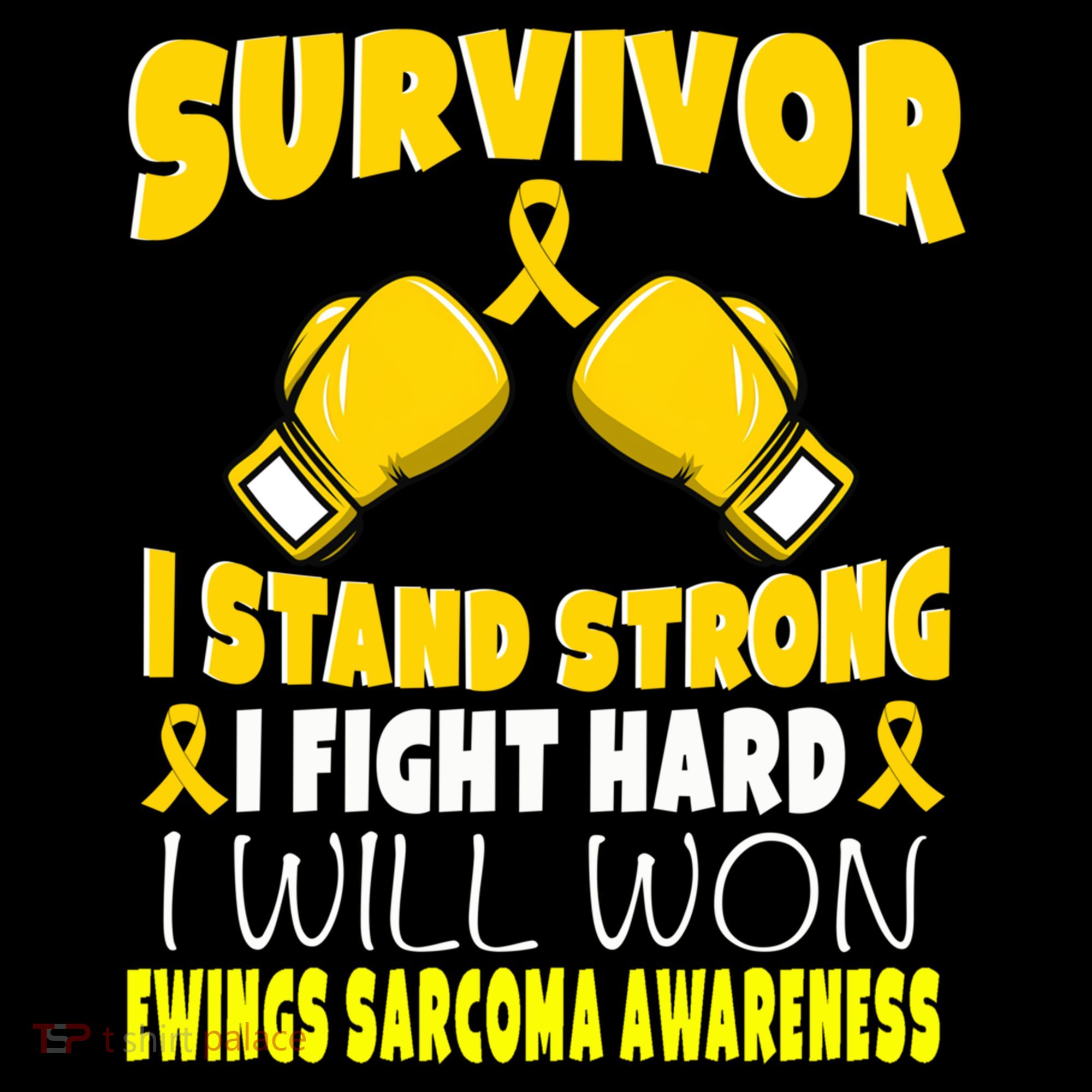 Survivor I Fight Hard Ewings Sarcoma Awareness Cool Gift Women's Hoodie