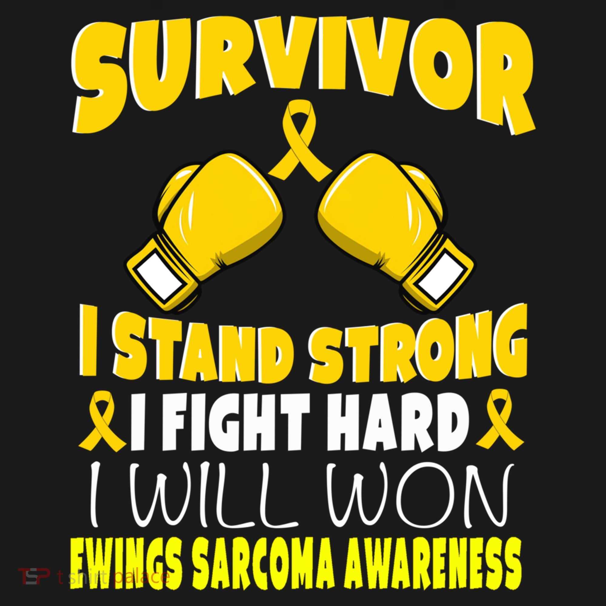 Survivor I Fight Hard Ewings Sarcoma Awareness Cool Gift Ornament