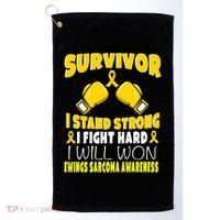Survivor I Fight Hard Ewings Sarcoma Awareness Cool Gift Golf Towel thumb 0
