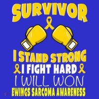 Survivor I Fight Hard Ewings Sarcoma Awareness Cool Gift Hoodie thumb 7