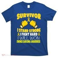 Survivor I Fight Hard Ewings Sarcoma Awareness Cool Gift T-Shirt thumb 0