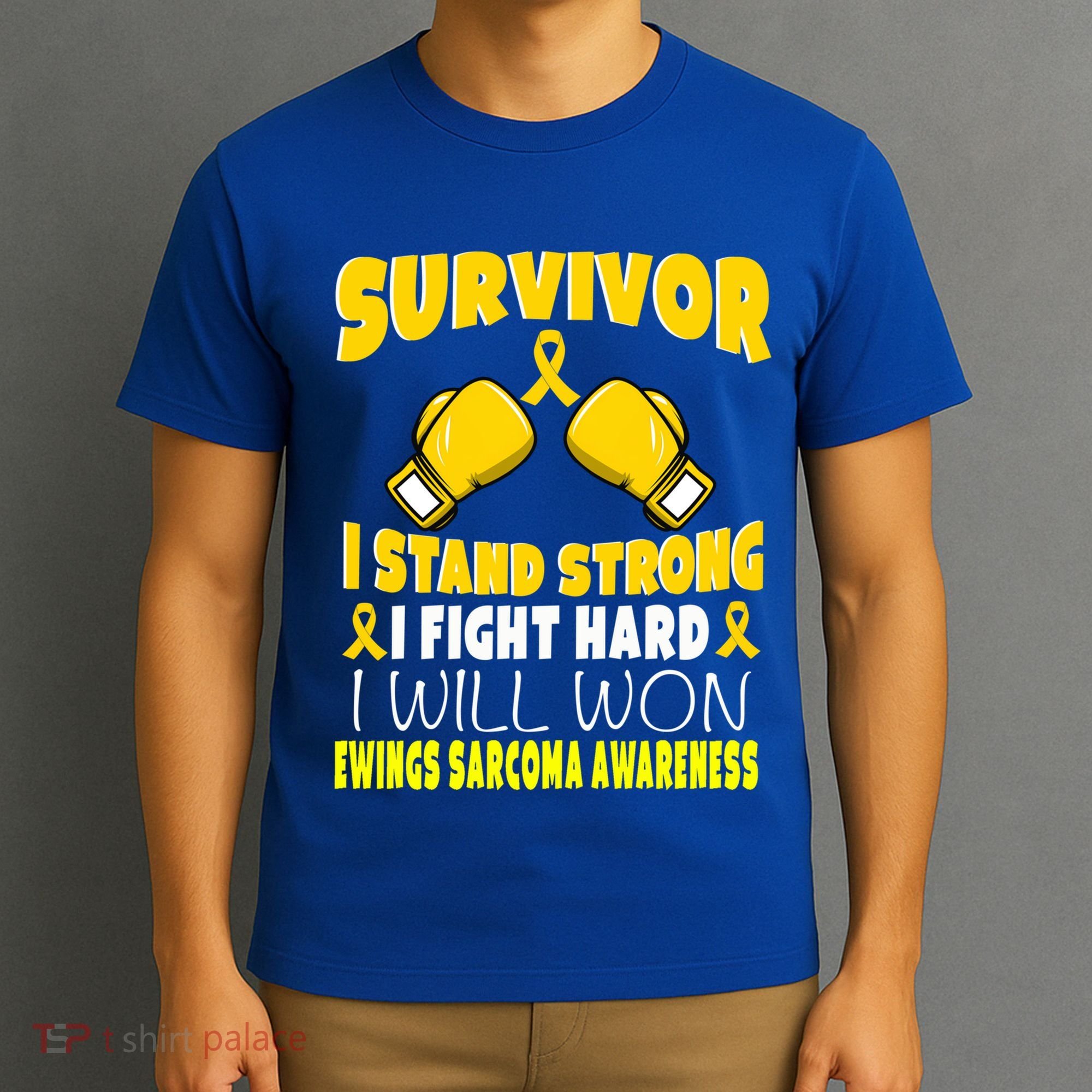 Survivor I Fight Hard Ewings Sarcoma Awareness Cool Gift T-Shirt