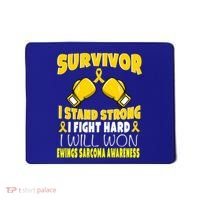 Survivor I Fight Hard Ewings Sarcoma Awareness Cool Gift Mousepad thumb 0