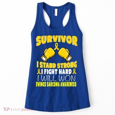 Survivor I Fight Hard Ewings Sarcoma Awareness Cool Gift Women's Tank Top