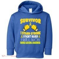 Survivor I Fight Hard Ewings Sarcoma Awareness Cool Gift Toddler Hoodie thumb 0