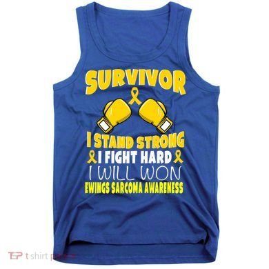 Survivor I Fight Hard Ewings Sarcoma Awareness Cool Gift Tank Top
