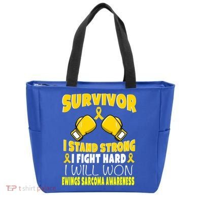 Survivor I Fight Hard Ewings Sarcoma Awareness Cool Gift Tote Bag