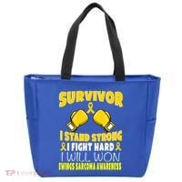 Survivor I Fight Hard Ewings Sarcoma Awareness Cool Gift Tote Bag thumb 0