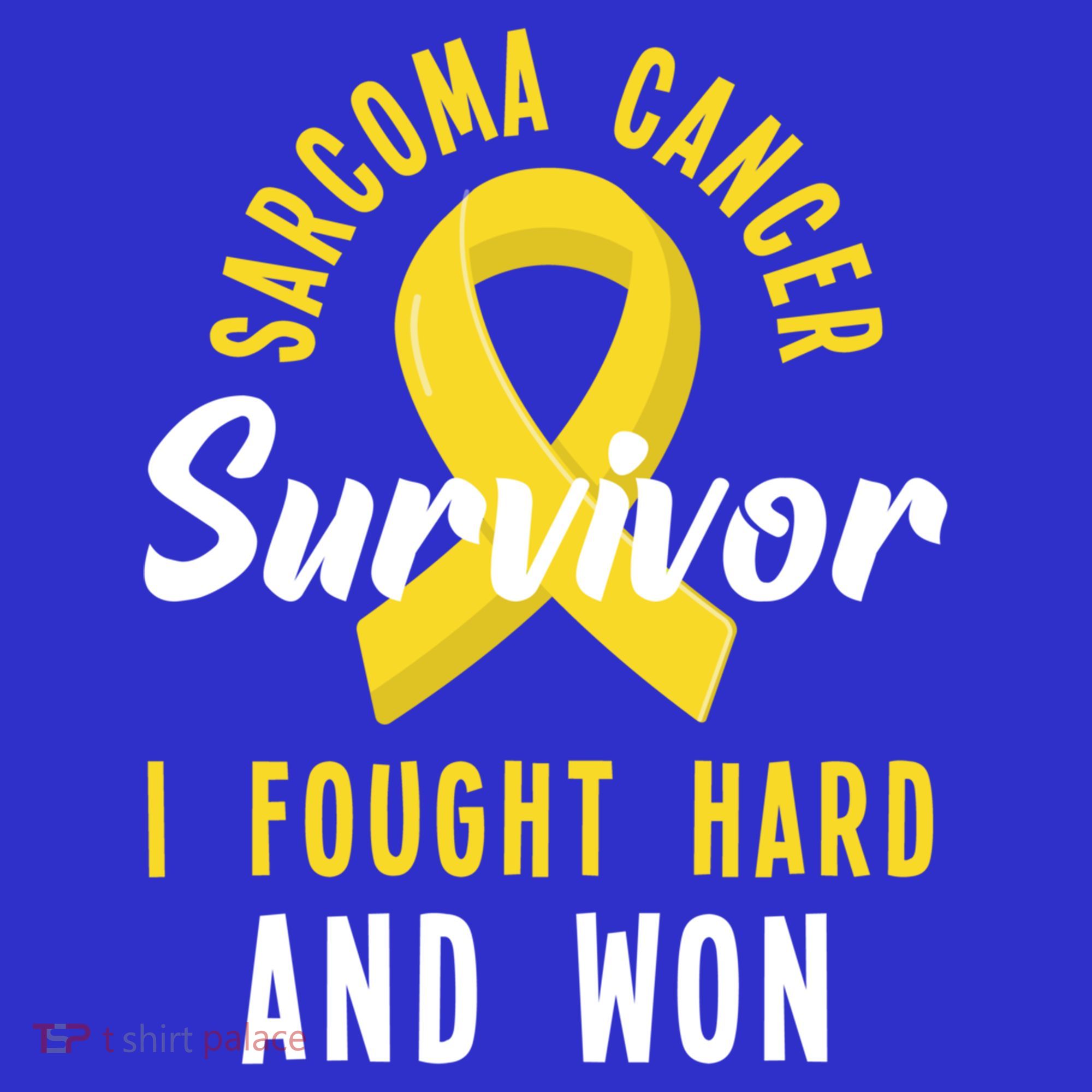 Survivor I Fought Hard And Won Sarcoma Cancer Awareness Gift Baby Bodysuit