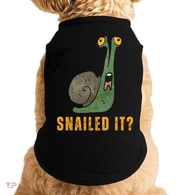 Snailed It Funny Snails Snail Lovers Doggie Tank