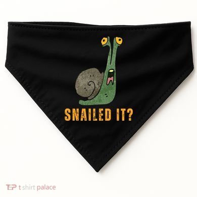 Snailed It Funny Snails Snail Lovers USA-Made Doggie Bandana
