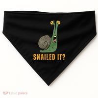 Snailed It Funny Snails Snail Lovers USA-Made Doggie Bandana thumb 0
