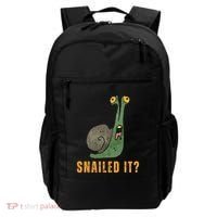 Snailed It Funny Snails Snail Lovers Backpack thumb 0