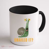 Snailed It Funny Snails Snail Lovers Coffee Mug thumb 1