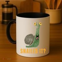 Snailed It Funny Snails Snail Lovers Coffee Mug thumb 4