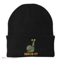 Snailed It Funny Snails Snail Lovers Beanie thumb 0