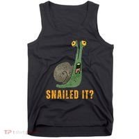 Snailed It Funny Snails Snail Lovers Tank Top thumb 0