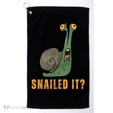 Snailed It Funny Snails Snail Lovers Golf Towel