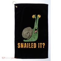 Snailed It Funny Snails Snail Lovers Golf Towel thumb 0