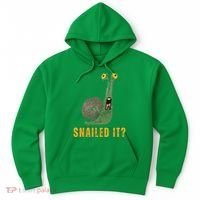 Snailed It Funny Snails Snail Lovers Hoodie thumb 0