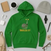 Snailed It Funny Snails Snail Lovers Hoodie thumb 3