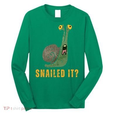 Snailed It Funny Snails Snail Lovers Long Sleeve Shirt