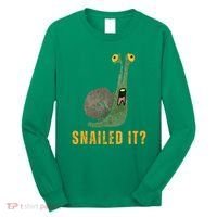 Snailed It Funny Snails Snail Lovers Long Sleeve Shirt thumb 0