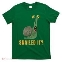 Snailed It Funny Snails Snail Lovers T-Shirt thumb 0
