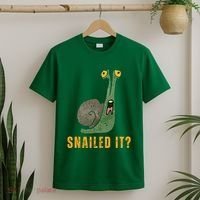 Snailed It Funny Snails Snail Lovers T-Shirt thumb 2