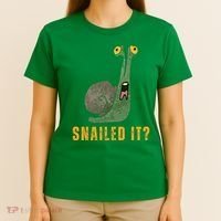 Snailed It Funny Snails Snail Lovers T-Shirt thumb 4