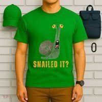 Snailed It Funny Snails Snail Lovers T-Shirt thumb 6