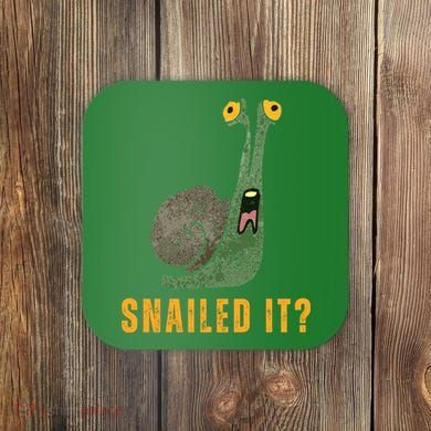 Snailed It Funny Snails Snail Lovers Coaster