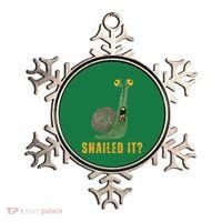 Snailed It Funny Snails Snail Lovers Ornament thumb 0