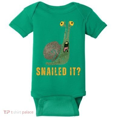 Snailed It Funny Snails Snail Lovers Baby Bodysuit