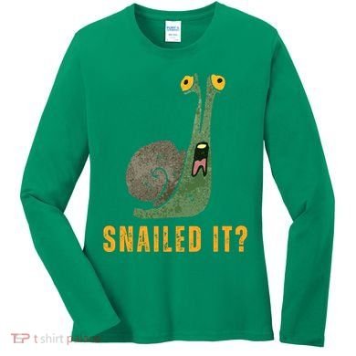 Snailed It Funny Snails Snail Lovers Women's Long Sleeve Shirt