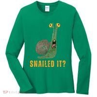 Snailed It Funny Snails Snail Lovers Women's Long Sleeve Shirt thumb 0