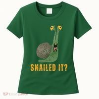 Snailed It Funny Snails Snail Lovers Women's T-Shirt thumb 0