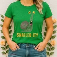 Snailed It Funny Snails Snail Lovers Women's T-Shirt thumb 2