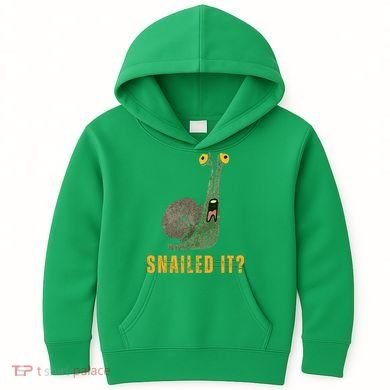 Snailed It Funny Snails Snail Lovers Kids Hoodie
