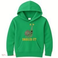 Snailed It Funny Snails Snail Lovers Kids Hoodie thumb 0