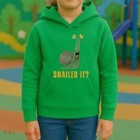Snailed It Funny Snails Snail Lovers Kids Hoodie thumb 3